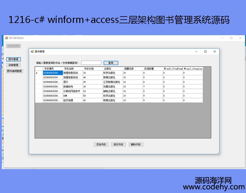 1216-c# winform+accessӼܘDϵyԴa