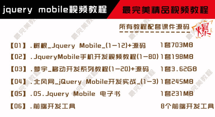 jquery mobileA(ch)ҕl̳jQuery mobile Ƅ(dng)֙C(j)_(ki)l(f)(sh)(zhn)ҕl