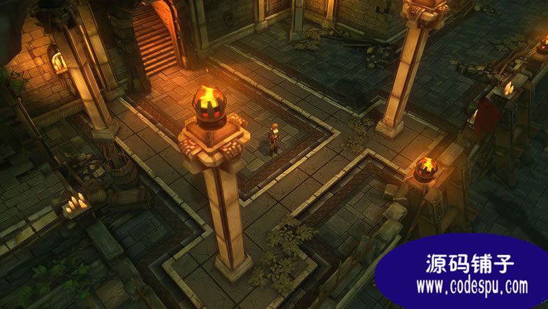 unity3d暗黑風RPG游戲地牢場景Fantasy Action RPG Tileset
